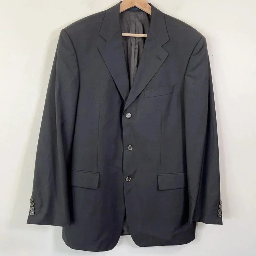 Hugo Boss Virgin Wool Super 100 Angelico Lucca Blazer Size 50 / US Size 40R